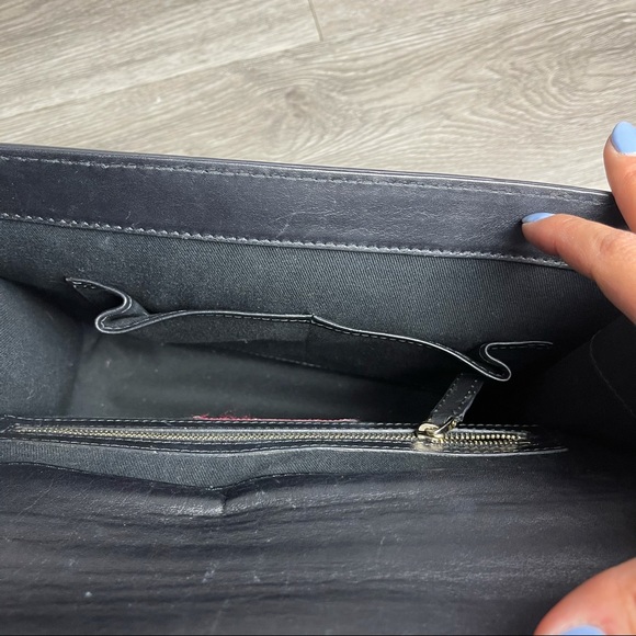 VALENTINO Garavani Black/Gold Large Glam Lock Bag - Picture 10 of 16